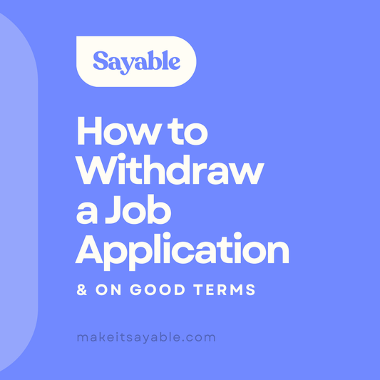 How to Withdraw a Job Application